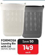 Formosa Laundry Bin With Lid-Each