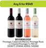 Beyerskloof Pinotage, Cabernet/Merlot, Pinotage Rose Or Chenin/Pinotage-For Any 6 x 750ml