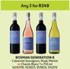 Bosman Generation 8 Cabernet Sauvignon, Rose, Merlot Or Chenin Blanc-For Any 3 x 750ml