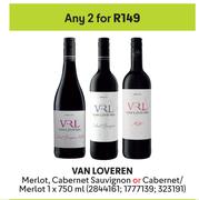 Van Loverren Merlot, Cabernet Sauvignon Or Cabernet/Merlot-For Any 2 x 750ml