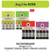 Du Toitskloof Range-For Any 2 x 3L
