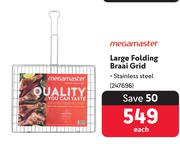 Megamaster Large Folding Braai Grid