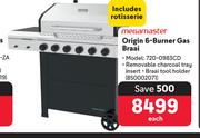 Megamaster Origin 6 Burner Gas Braai 720-0983CD