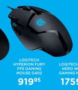 Logitech Hyperion Fury FPS Gaming Mouse G402