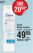 Dove Body Lotion Assorted-400ml Each