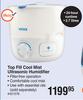 Vicks Top Fill Cool Mist Ultrasonic Humidifier