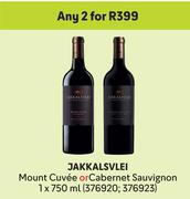 Jakkalsvlie Mount Cuvee Or Cabernet Sauvignon-For Any 2 x 750ml