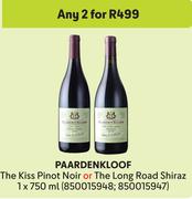 Paardenkloof The Kiss Pinot Noir Or The Long Road Shiraz-For Any 2 x 750ml