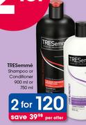 Tresemme Shampoo Or Conditioner 900ml Or 750ml-For 2