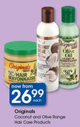 Originals Coconut And Olive Range Hair Care Products-Each