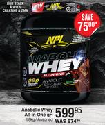 NPL Anabolic Whey All In One gH Assorted-1.8kg