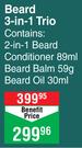 Clubman Pinaud Beard 3 In 1 Trio