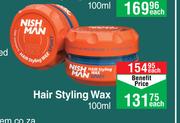 Nish Man Hair Styling Wax-100ml Each