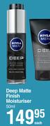 Nivea Men Deep Matte Finish Moisturiser-50ml Each