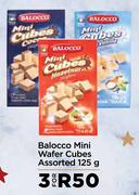 Balocco Mini Wafer Cubes Assorted-For 3 x 125g