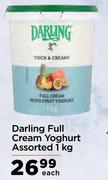 Darling Full Cream Yoghurt Assorted-1kg Each