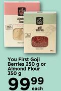 You First Goji Berries 250g Or Almond Flour 350g-Each