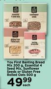 You First Banting Bread Mix 200g, Essential 4 Seed Mix-Each