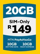 Sim(20B) MTN Pay As You Go