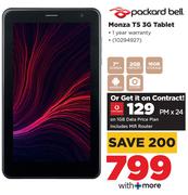 Packard Bell Monza T5 3G Tablet-On 1GB Data Price Plan