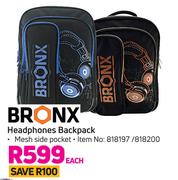 Bronx Headphones Backpack-Each