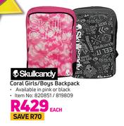 Skullcandy Coral Girls/Boys Backpack-Each