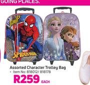 Assorted Character Trolley Bag-Each