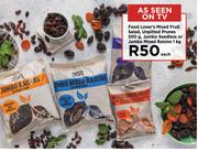 Food Lover's Mixed Fruit Salad Unpitted Prunes 500g, Jumbo Seedless Or Jumbo Mixed Raisins-1kg Each