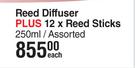 Circa Reed Diffuser Plus 12 x Reed Sticks Assorted-250ml Each