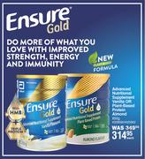 Ensure Advanced Nutritional Supplement Vanilla Or Plant Based Protein Almond-850g Each