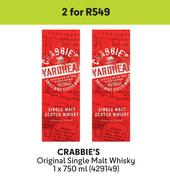 Crabbie's Original Single Malt Whisky-For 2 x 750ml