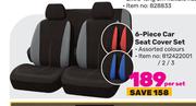 1st Gear 6 Piece Car Seat Cover Set-Per Set