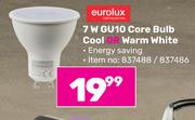 Eurolux 7W GU10 Core Bulb Cool Or Warm White