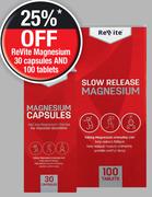 Revite Slow Release Magnesium 100 Tablets