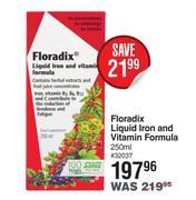 Floradix Liquid Iron & Vitamin Formula-250ml