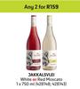 Jakkalsvlei White Or Red Moscato-For Any 2 x 750ml