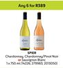 Spier Chardonnay, Chardonnay/Pinot Noir Or Sauvignon Blanc-For Any 6 x 750ml