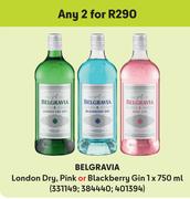 Belgravia London Dry, Pink Or Blackberry Gin-For Any 2 x 750ml