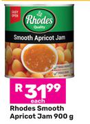 Rhodes Smooth Apricot Jam-900g Each