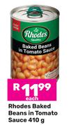 Rhodes Baked Beans In Tomato Sauce-410g Each