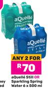 Aquelle Still Or Sparkling Spring Water-For 2 x 6 x 500ml