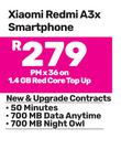 Xiaomi Redmi A3x Smartphone-On 1.4GB Red Core Top Up