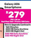 2 x Samsung Galaxy A06 Smartphone-On Red Flexi 160 + Promo 1GB Data