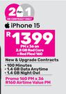 2 x Apple iPhone 15-On 2.8GB Red Core & Red Flexi 160