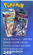 Pokemon Sun & Moon II-Unified Minds Theme Decks-Each