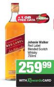 Johnnie Walker Red Label Blended Scotch Whisky-750ml