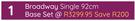 Sleepmasters Broadway Single 92cm Base Set