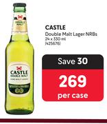 Castle Double Malt Lager NRBs-24 x 330ml Per Case