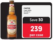 Castle Lager NRBs-24 x 330ml Per Case