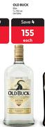 Old Buck Gin-750ml Each